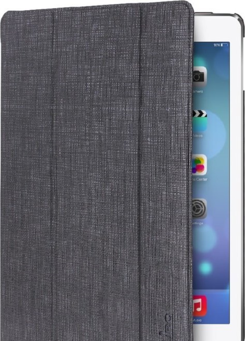 PURO Custodia cover a libro per iPad Puro slim grigio